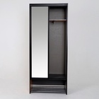 Шкаф – купе «Ольга–Лофт–10», с зеркалом, 832×460×2000 мм, цвет дуб крафт золотой/тёмно–серый/чёрный - Фото 4