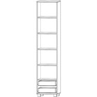 Пенал для детской «Хаски - 41», 450×450×2050 мм, цвет ирландский дуб/белый/мокко 5036329