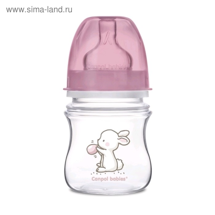 Бутылочка для кормления Canpol babies EasyStart, с широким горлышком, от 0 мес., цвет МИКС, 120 мл - Фото 1