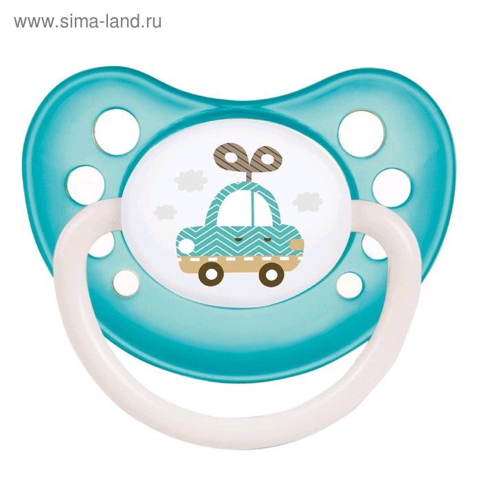 Пустышка силиконовая Canpol babies Toys, ортодонтическая, от 6-18 месяцев, цвет бирюзовый - Фото 1