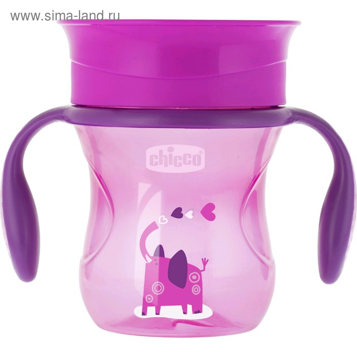 Чашка-поильник Chicco Perfect Cup, 200 мл, от 12 месяцев, цвет розовый - Фото 1