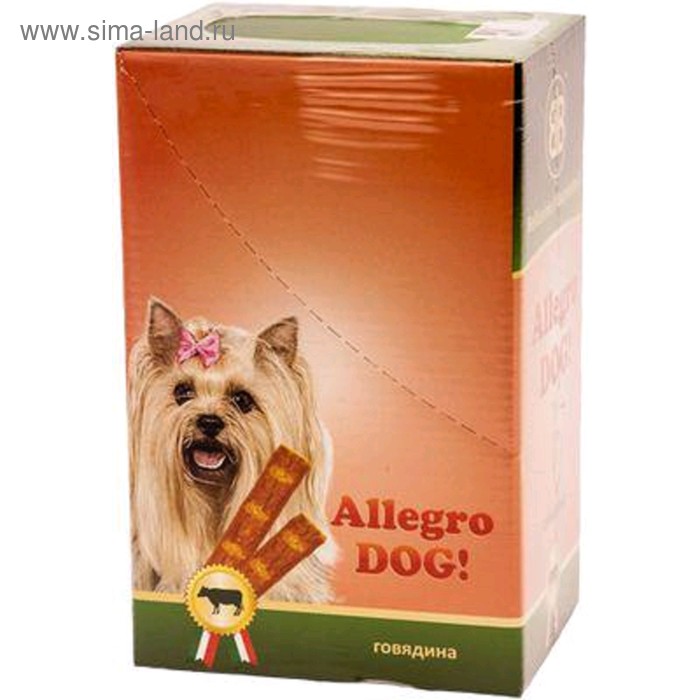 Колбаски B&B Allegro Dog для собак, говядина, 30 шт - Фото 1