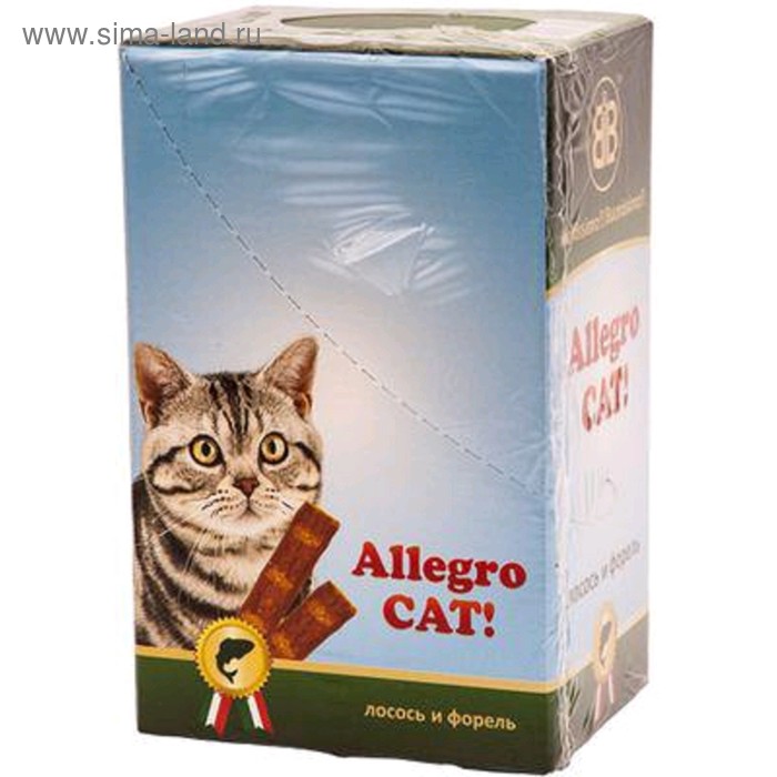 Колбаски B&B Allegro Cat для кошек, лосось/форель, 60 шт - Фото 1