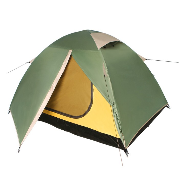Палатка BTrace Malm 3, двухслойная, 3-местная, цвет зелёный - фото 1905654065