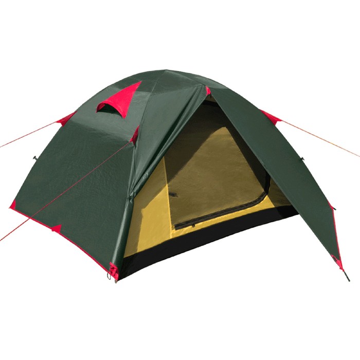 Палатка BTrace Vang 3, двухслойная, 3-местная, цвет зелёный - фото 1905654071