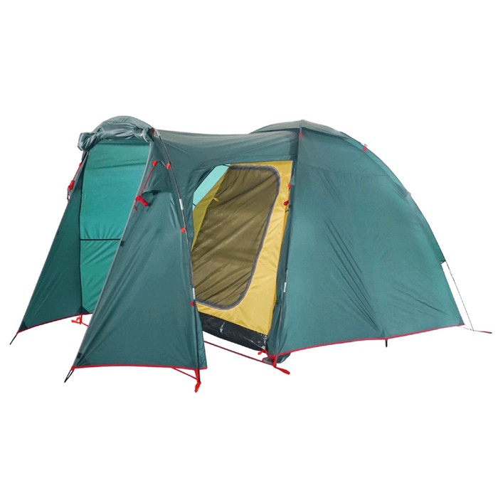 Палатка BTrace Element 4, двухслойная, 4-местная, цвет зелёный - фото 1905654080