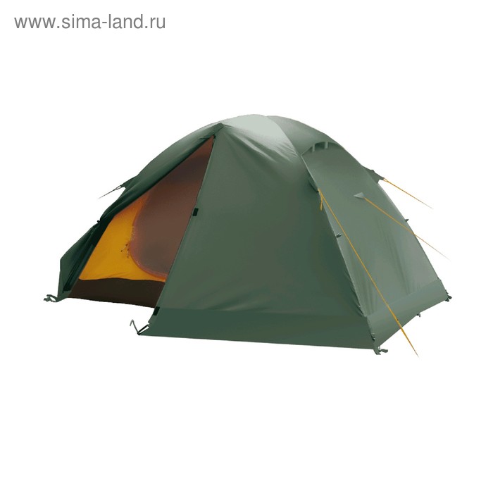 Палатка BTrace Solid 2+, двухслойная, 2-местная, цвет зелёный - Фото 1