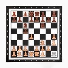 Демонстрационные шахматы 60 х 60 см "Время игры" на магнитной доске, 32 шт, чёрные - фото 23763685