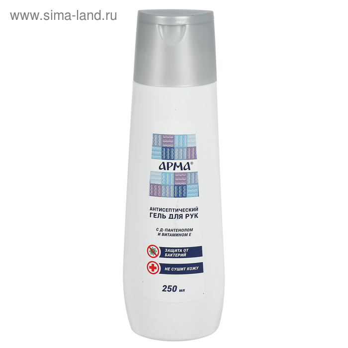 Антисептик для рук "Арма" с Д-пантенолом и витамином Е, гель спиртовой, 250 мл - Фото 1