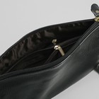 Клатч "Ванда" 1 отдел, наружный карман, с ручкой, регулируемый ремень, черный - Фото 5