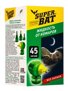 Дополнительный флакон-жидкость от комаров "SuperBAT ", без запаха, 45 ночей, 30 мл - Фото 5