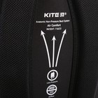 Рюкзак школьный с эргономичной спинкой Kite 855, 40 х 30 х 17.5, для девочки, чёрный - Фото 7