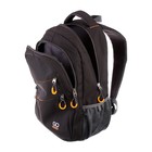 Рюкзак молодёжный с эргономичной спинкой GoPack 110, 50 х 33 х 15, для мальчика Сity, чёрный/жёлтый - Фото 9