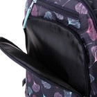 Рюкзак молодежный GoPack 132, 42 х 32 х 16, для девочки Flowers, синий - Фото 12