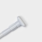 Карниз для ванной Доляна, телескопический, 110-200 см, усиленный, белый - Фото 5