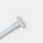 Карниз для ванной Доляна, телескопический, 110-200 см, усиленный, белый - Фото 6