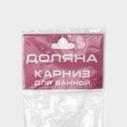 Карниз для ванной Доляна, телескопический, 110-200 см, усиленный, белый - Фото 8