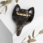 Брошь «Волк», цвет коричневый - Фото 2