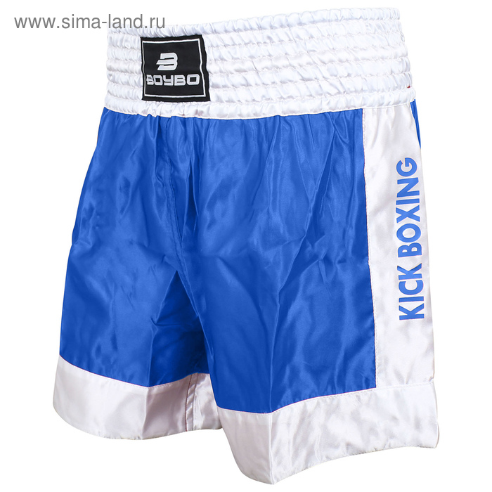 Шорты BoyBo для кикбоксинга, размер XS, цвет синий - Фото 1