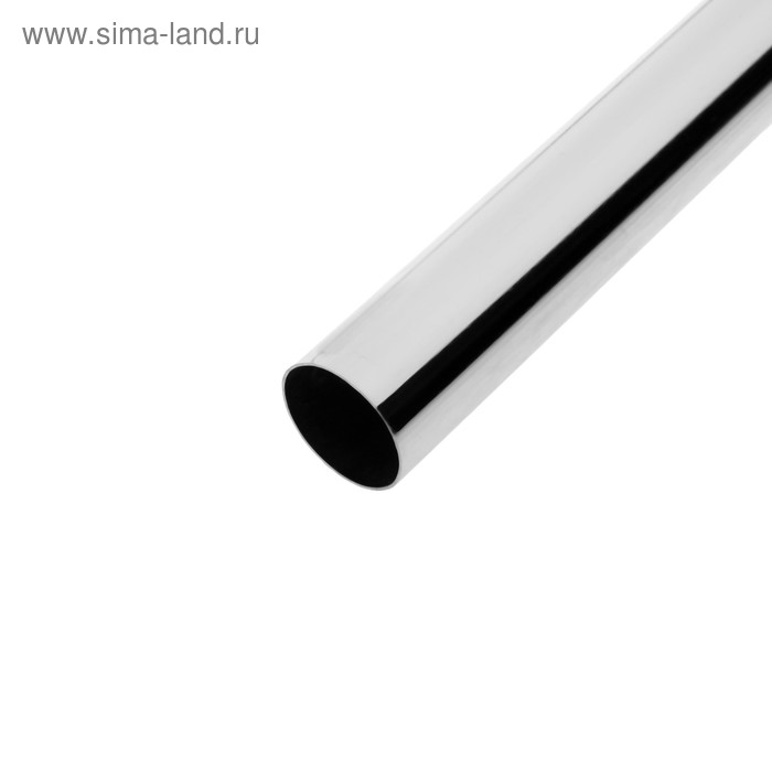 Труба ТУНДРА d=25 мм, 0.7 мм, L=1000 мм, цвет хром - Фото 1