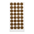 Подпятник войлочный d=24 мм, 32 шт., коричневый - фото 8991943