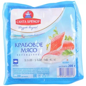 Крабовое мясо Санта Бремор эконом 200г  в/у Наша Рыба 8009750