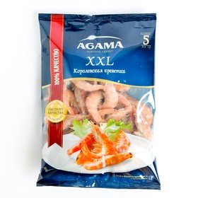 Креветки AGAMA Королевская креветка №5 в/м неразд XXL 700гр Агама Истра 8015685