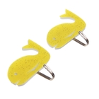 Крючки самоклеящиеся «Кит», 2 шт, цвет жёлтый - Фото 1