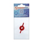 Ручка-бабочка для шарового крана Masterprof ИС.131176,  усиленная,  1/2"-3/4", красная - фото 8992308