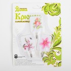 Крючок на липучке «Цветочек», 3 шт, цвет МИКС - Фото 4