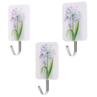 Крючок на липучке «Цветочек», 3 шт, цвет МИКС - Фото 5