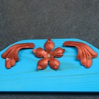Полка деревянная "Кузнец", цвет голубой, 61 х15 х 6 см - Фото 5