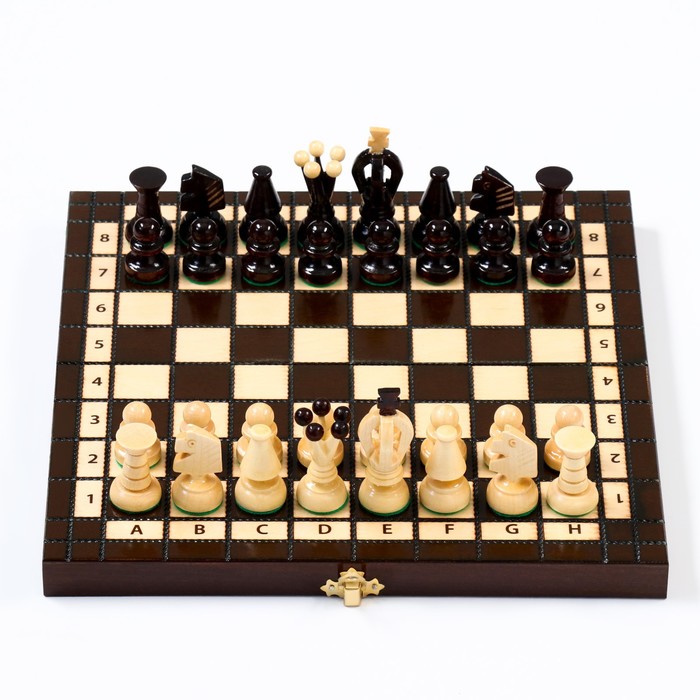 Шахматы польские Madon "Королевские", 28 х 28 см, король h=6 см, пешка h-3 см - фото 1907103525