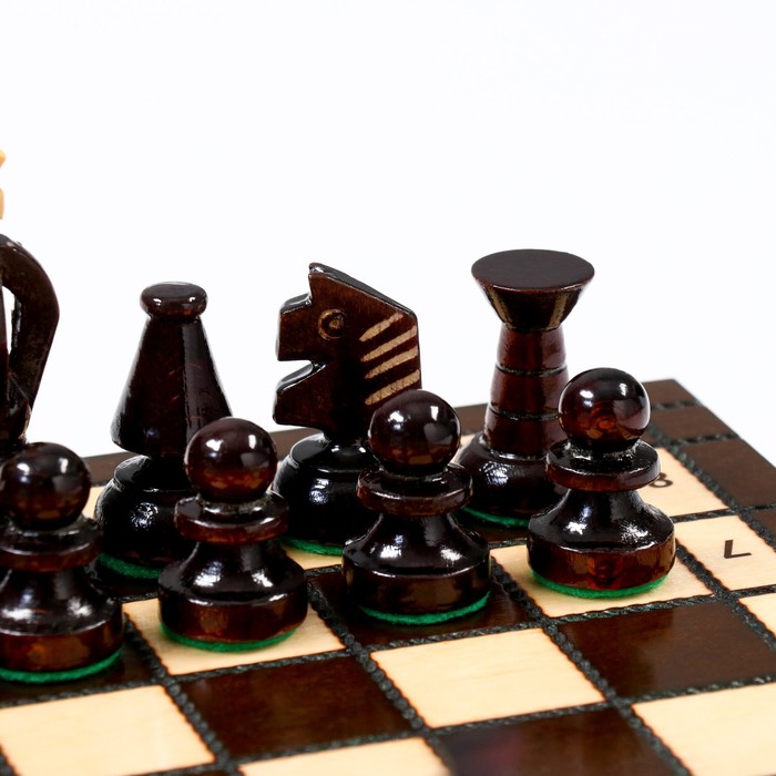 Шахматы польские Madon "Королевские", 28 х 28 см, король h=6 см, пешка h-3 см - фото 1907103527