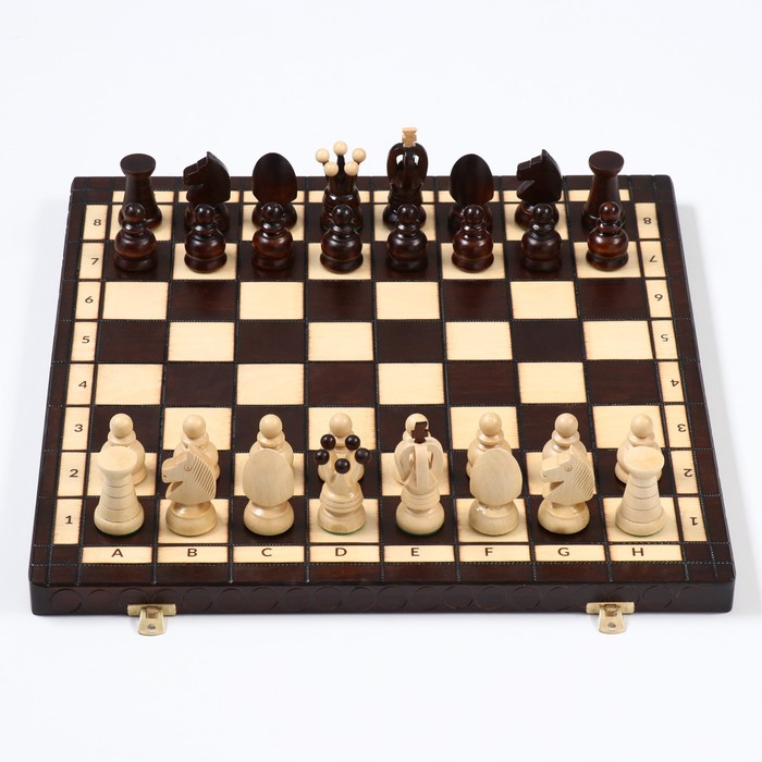 Шахматы польские Madon "Королевские", 44 х 44 см, король h=8 см, пешка h-4.5 см - фото 1927563382