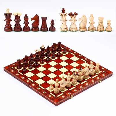 Шахматы польские деревянные большие Madon  "Амбассадор", 54 х 54 см, король h-12 см