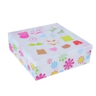 Короб для хранения 16 ячеек с крышкой 30х30х10 см "Белье" цвет белый - Фото 1