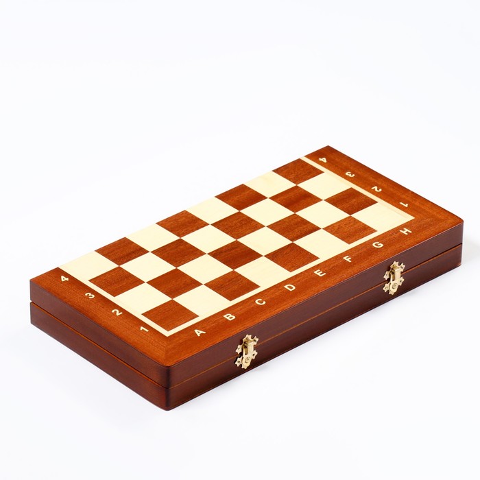 Шахматы польские Madon "Жемчуг", 40.5 х 40.5 см, король h-8.5 см, пешка h-5 см - фото 1907103540
