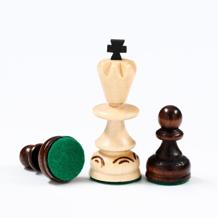 Шахматы польские Madon "Жемчуг", 28 х 28 см, король h-6.5 см, пешка h-3 см - фото 1907103544