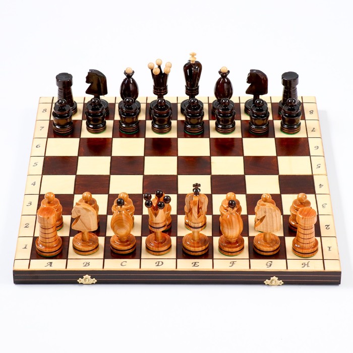 Шахматы польские Madon "Королевские", 49 х 49 см, король h-12 см , пешка h-6 см - фото 1907103567