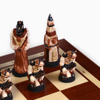 Шахматы польские Madon "Мраморные", 55.5 х 55.5 см, король h-10.5 см, пешка h-7 см - фото 6297022