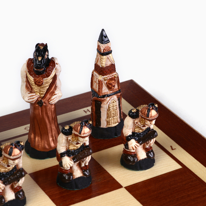 Шахматы польские Madon "Мраморные", 55.5 х 55.5 см, король h-10.5 см, пешка h-7 см - фото 1926081375