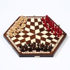 Шахматы польские деревянные большие Madon, с тремя игроками, 35 х 35 см, король h-6 см - Фото 3