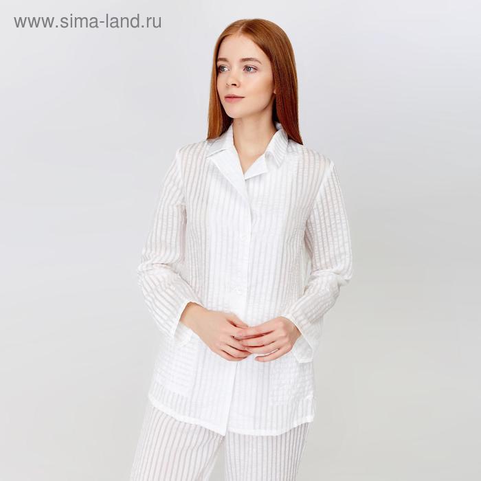 Рубашка женская MINAKU: Light touch цвет белый, р-р 52 - Фото 1