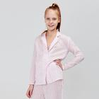 Рубашка для девочки MINAKU: Light touch цвет розовый, рост 140 - Фото 1