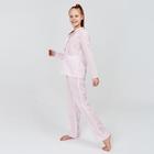 Рубашка для девочки MINAKU: Light touch цвет розовый, рост 146 - Фото 2