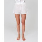 Шорты женские MINAKU: Light touch цвет белый, р-р 52 - фото 39648557