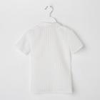 Рубашка с коротким рукавом для девочки MINAKU: Light touch, белая, рост 122 см - Фото 10