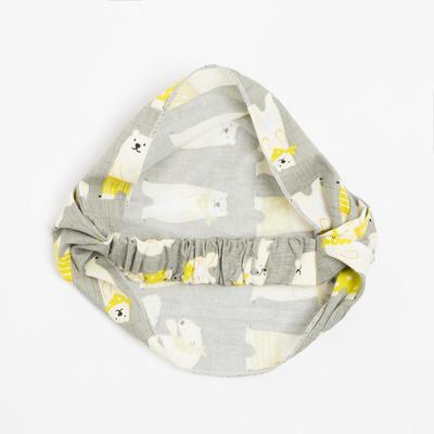 Косынка для девочки, цвет серый, размер 48-52