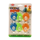 Крючок на липучке «Фрукты-смайлик», 6 шт, цвет МИКС, форма МИКС - Фото 2